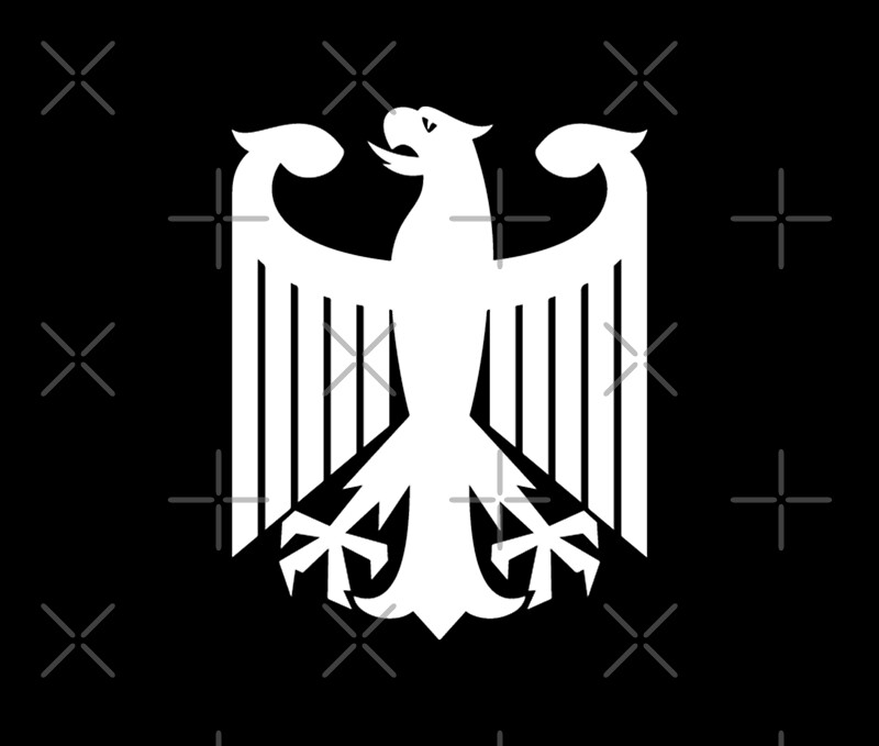 "German Eagle Emblem White" by Oliveirallan Redbubble