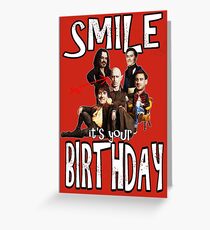 Happy Birthday Shadows Vampires Greeting Card