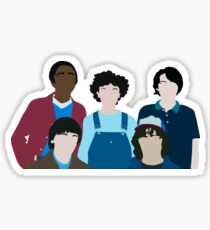 Stranger Things Cast Minimalist Artwork Sticker