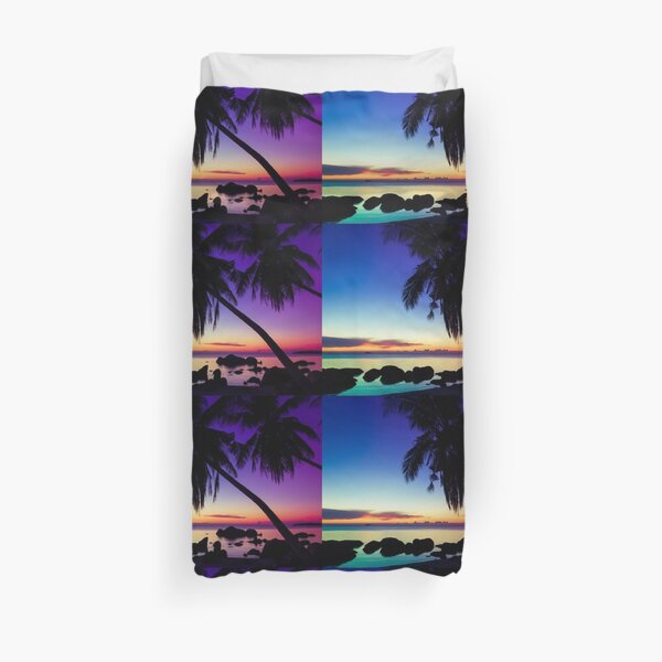 Fantasy sunset landscape Thailand Duvet Cover