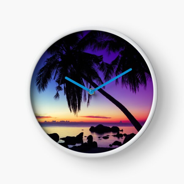 Fantasy sunset landscape Thailand Clock
