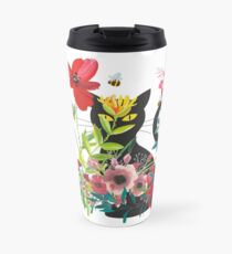My Floral Kitten Travel Mug
