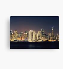 San Francisco Holiday Skyline IV Canvas Print
