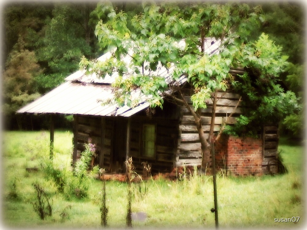 "Old cabin Franklin, North Carolina" by susan07 Redbubble
