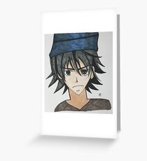 Anime Charakter Grußkarte