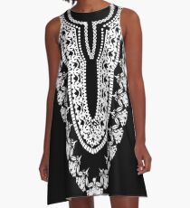 Black Dashiki Wakandan A-Line Dress
