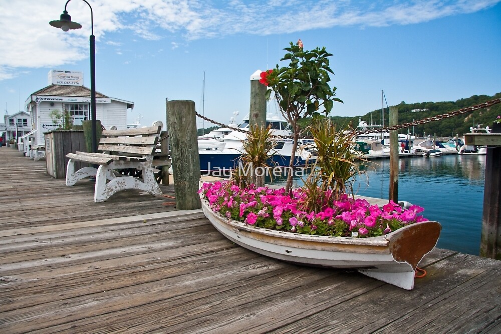 "Flowers on the dock at Danfords Marina, Port Jefferson ...