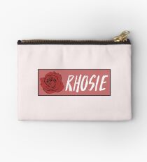 Rho Psi Eta "Rhosie" - Salmon Rose Studio Pouch