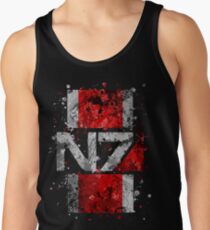 Mass Effect N7 Splatter Tank Top