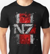 Mass Effect N7 Splatter Unisex T-Shirt