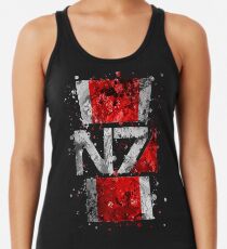Camiseta de tirantes para mujer Mass Effect N7 Splatter