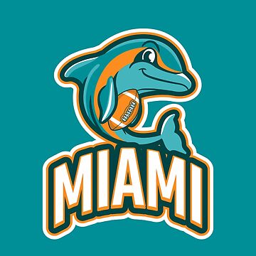 Miami Dolphins  Sticker for Sale by DeeJaysDesigns