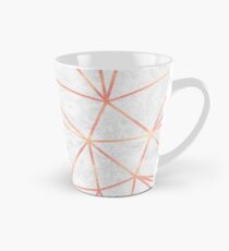 Marble Geometric Rose Gold Design Tall Mug