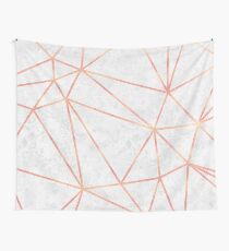 Marble Geometric Rose Gold Design Wall Tapestry