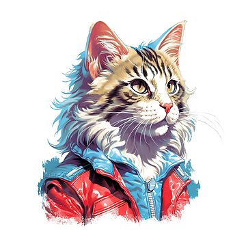 Retro 1980s Cat Therian 1 Pin for Sale by Will Sparks