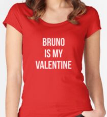 Bruno ist mein Valentinsgruß Tailliertes Rundhals-Shirt