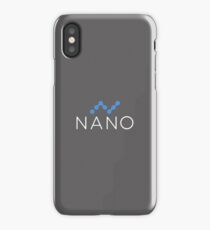 NANO Cryptocurrency XRB Logo-white iPhone Case