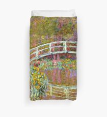 Monet - Bridge in Monet's Garden Duvet Cover