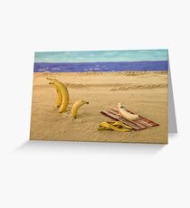 The banana nude beach Greeting Card