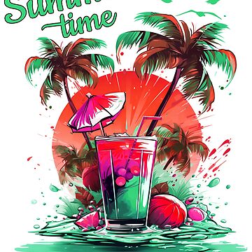 Poster Cocktails - summer time, Wall Art, Gifts & Merchandise