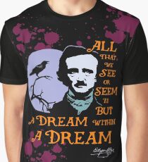 Edgar Allan Poe Dream Within A Dream Graphic T-Shirt