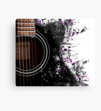 Guitar Graphics Metal Print
