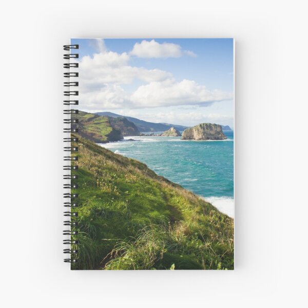 Basque Country coast landscape Spiral Notebook