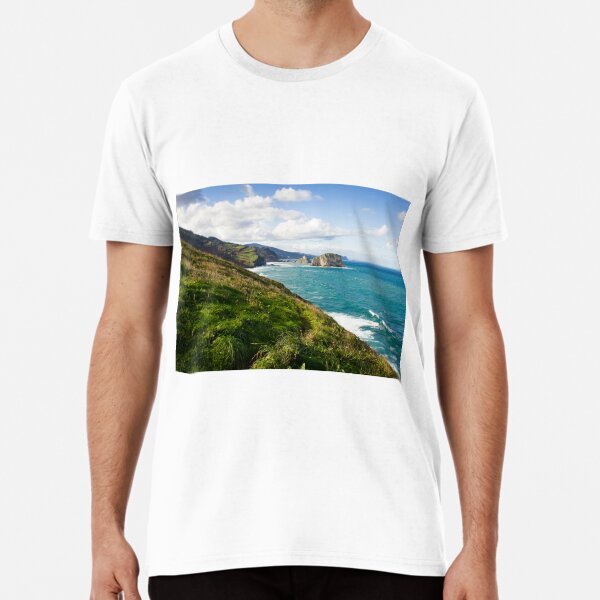 Basque Country coast landscape Premium T-Shirt