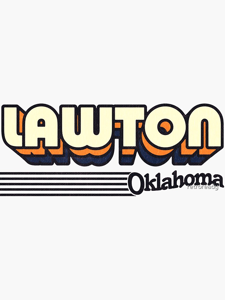 Lawton, Oklahoma | Retro Stripes by retroready