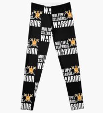 Multiple Sclerosis Warrior - MS Support Awareness Fighter Leggings