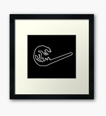 Berserk Dog Armor Framed Print