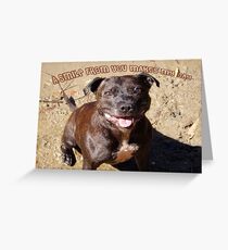 Staffie Smile Greeting Card