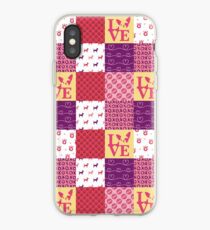 Vinilo o funda para iPhone Rosa Chihuahua Patchwork