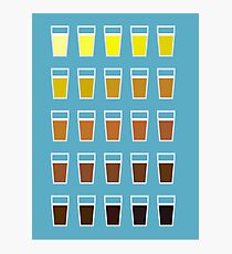 Colors and shades of beer Photographic Print