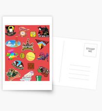 Super Mario Odyssey Location Stickers XL for Individual Postcards