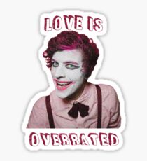 Love Is Overrated - Wiggles the Clown Sticker