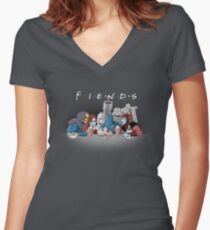 FIENDS Women's Fitted V-Neck T-Shirt