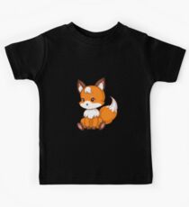 Cute sitting fox Kids Tee