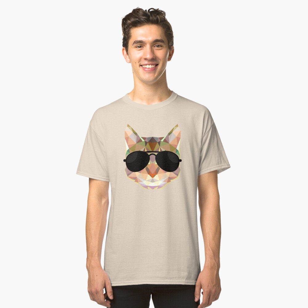 t shirt with sunglasses hanging