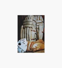 Vintage Hockey Goalie Equipment Art Board