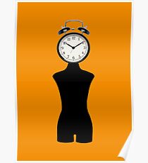 Clock-woman Poster