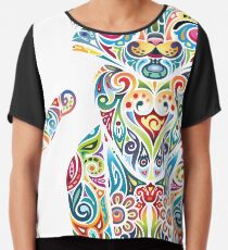 Motley Cat - Colores Chiffon Top