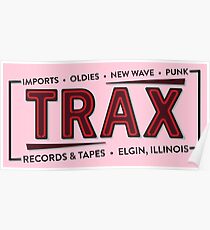 "TRAX" Records Store - Wie auf "Pretty in Pink" zu sehen - 80er Jahre Poster