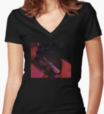 Smino Blkswn Women's Fitted V-Neck T-Shirt