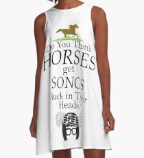 Do You Think Horses Get Songs Stuck In Their Heads? - Tina Belcher A-Line Dress