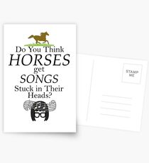 Do You Think Horses Get Songs Stuck In Their Heads? - Tina Belcher Postcards