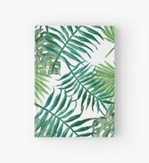 Tropical Palm Fronds and Ferns Hardcover Journal