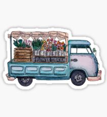 Flower Truck Sticker