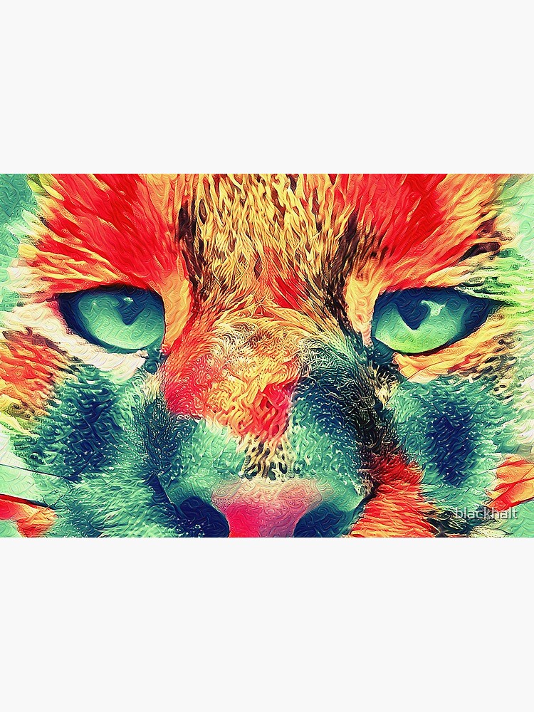 Artificial neural style wild cat by blackhalt