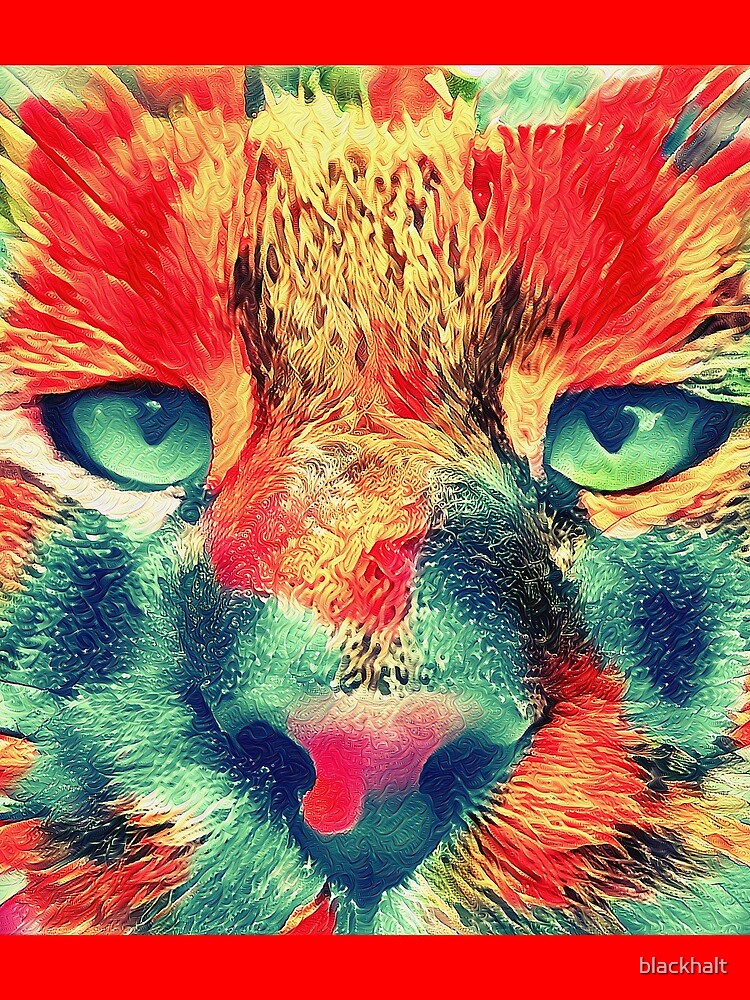 Artificial neural style wild cat by blackhalt